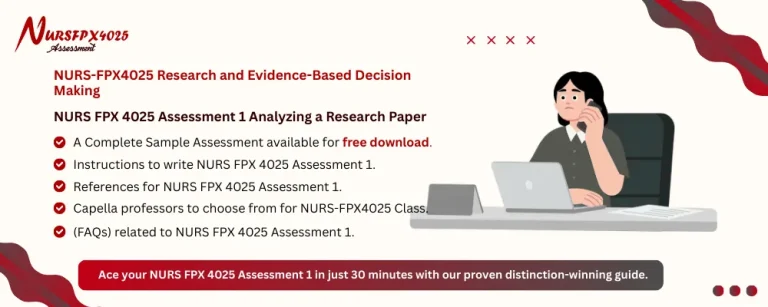 NURS FPX 4025 Assessment 1 Analyzing a Research Paper