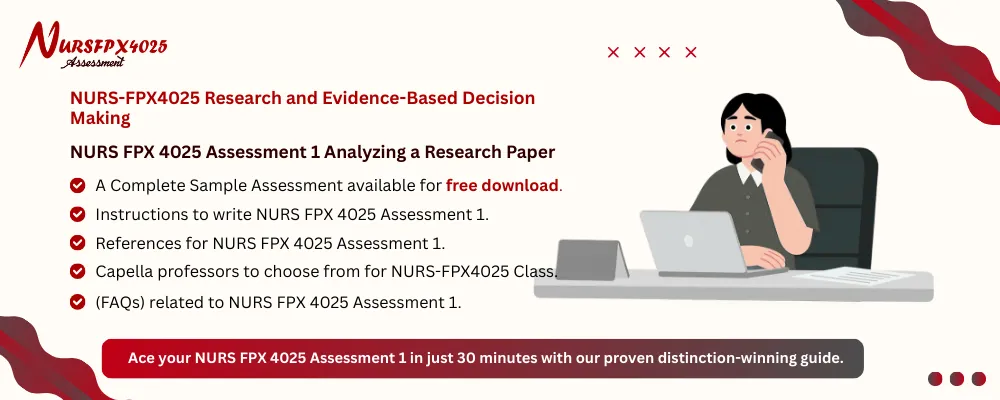 NURS FPX 4025 Assessment 1 Analyzing a Research Paper